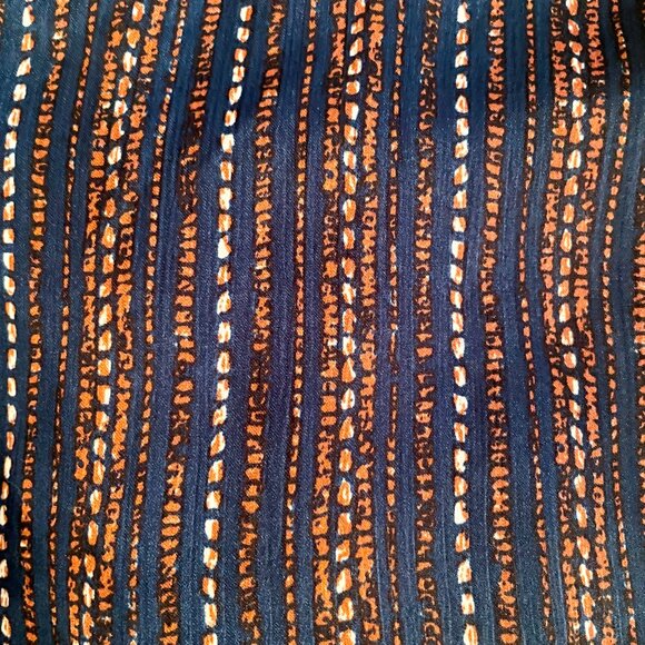 Women's Navy/Rust Pleione Blouse - Sz S - Picture 4 of 4